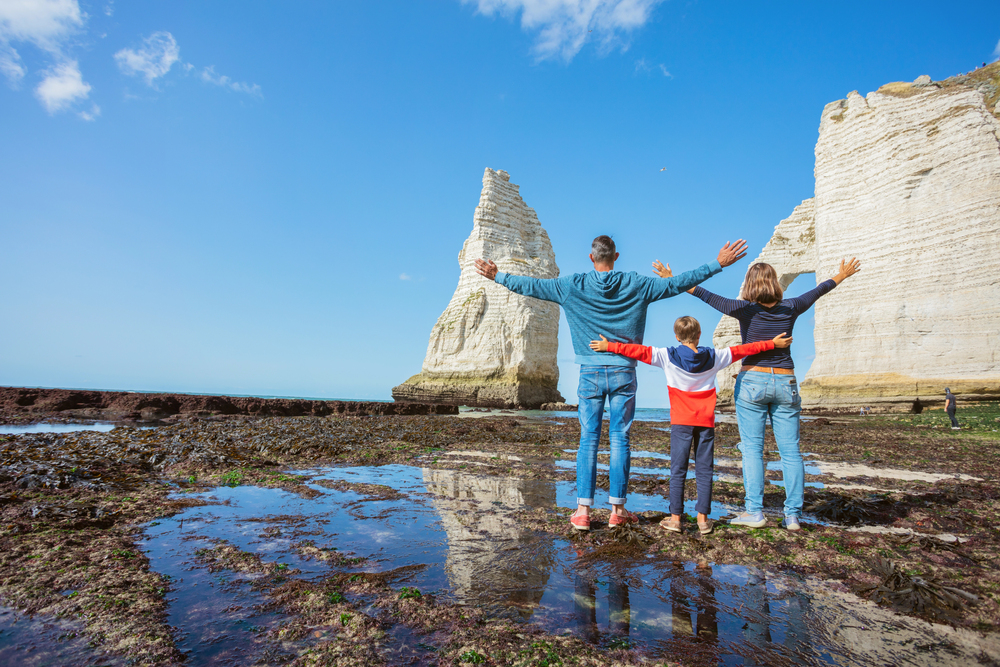 Etretat en famille